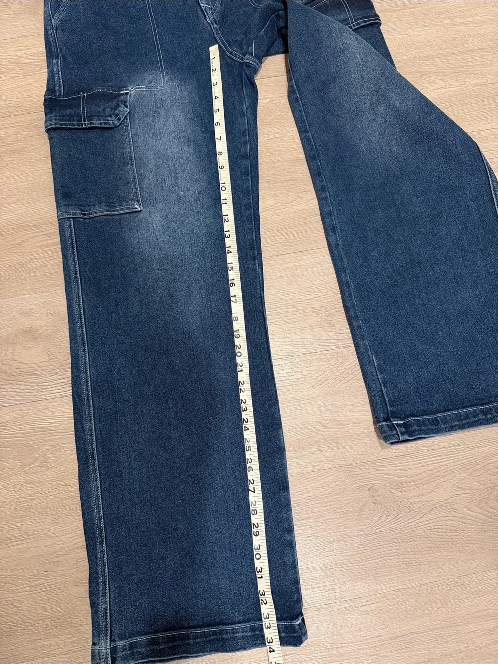 True Religion Men’s Size waist 30 & length 34 Deep Indigo Relaxed Carpenter Jean